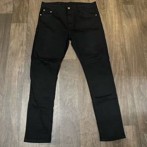 Black skinny jeans stretch fit
